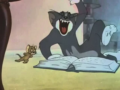 Стикер из набора "Tom And Jerry"