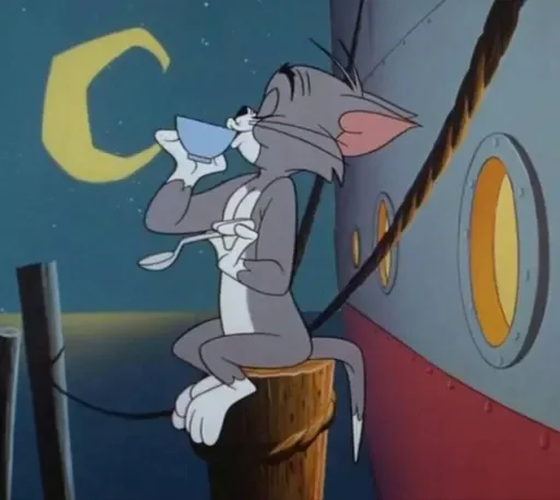 Стикер из набора "Tom And Jerry"