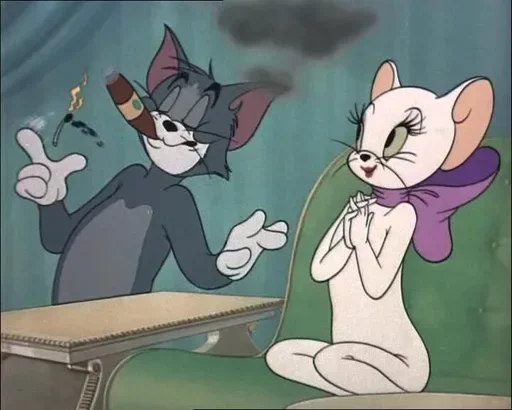 Стикер из набора "Tom And Jerry"