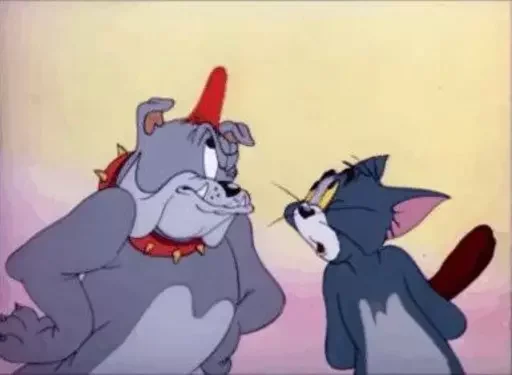 Стикер из набора "Tom And Jerry"