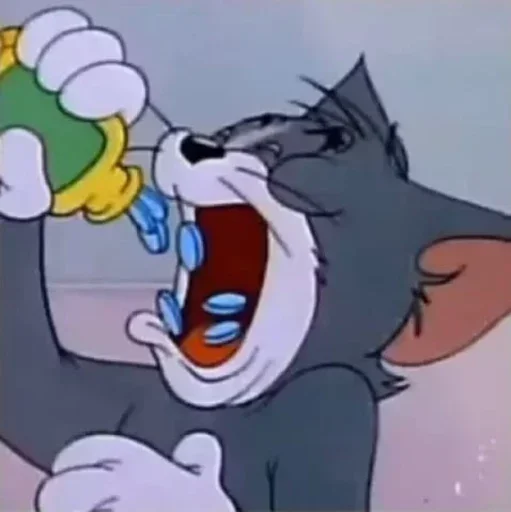 Стикер из набора "Tom And Jerry"