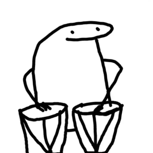 Sticker from the "Flork" sticker pack