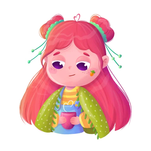 Sticker from the "malvine" sticker pack