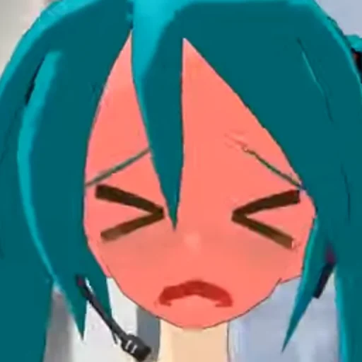 Sticker from the "Old MMD Miku" sticker pack