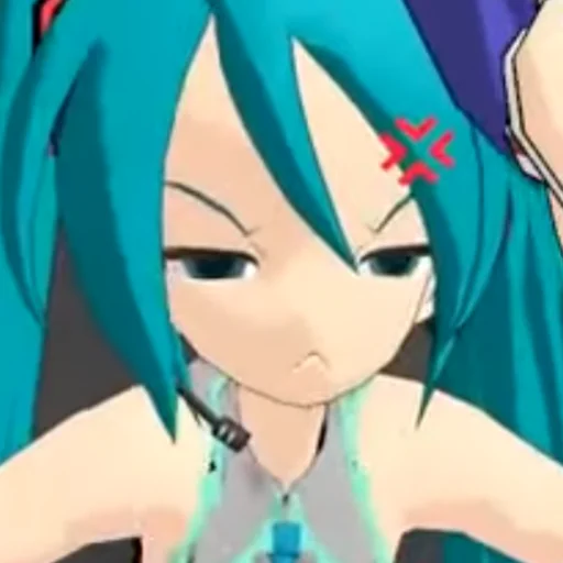 Sticker from the "Old MMD Miku" sticker pack