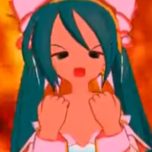 Sticker from the "Old MMD Miku" sticker pack