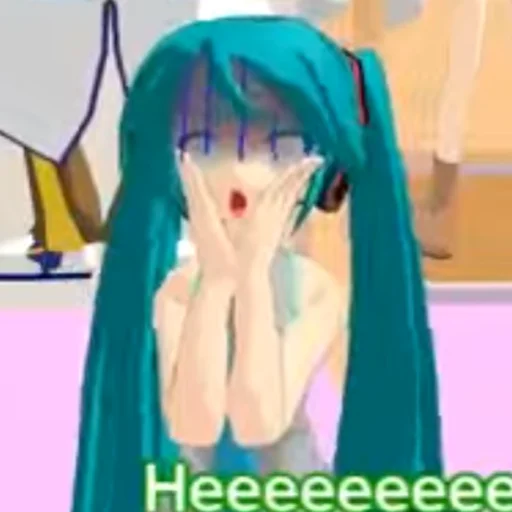 Sticker from the "Old MMD Miku" sticker pack