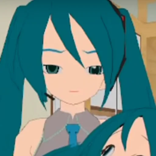 Sticker from the "Old MMD Miku" sticker pack