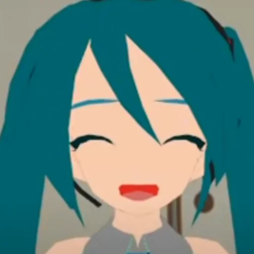 Sticker from the "Old MMD Miku" sticker pack