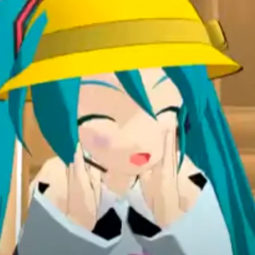 Sticker from the "Old MMD Miku" sticker pack