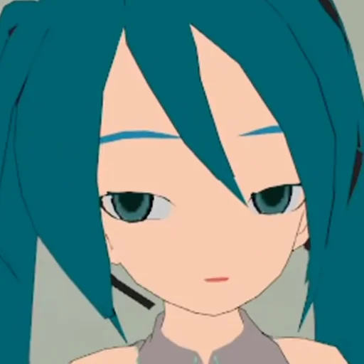 Sticker from the "Old MMD Miku" sticker pack