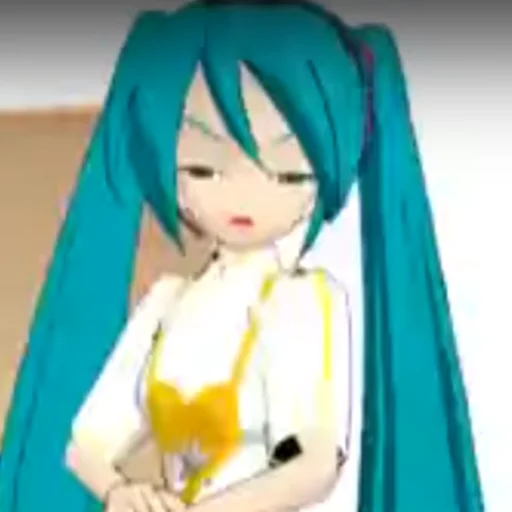 Sticker from the "Old MMD Miku" sticker pack