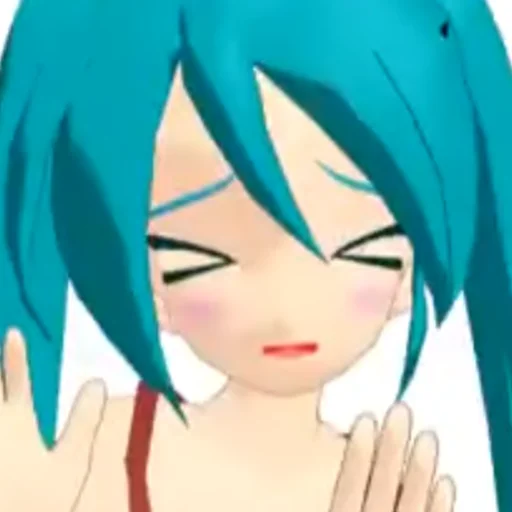 Sticker from the "Old MMD Miku" sticker pack