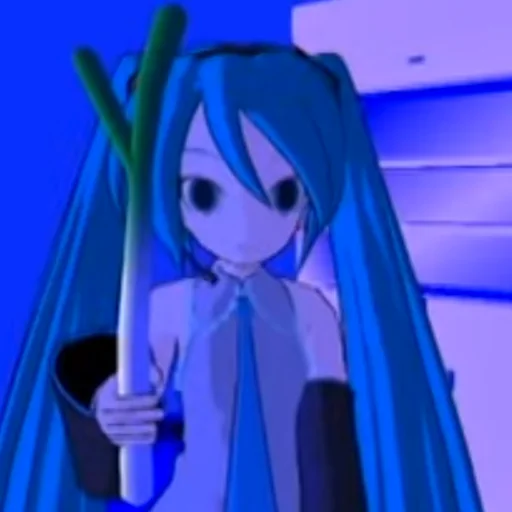 Sticker from the "Old MMD Miku" sticker pack