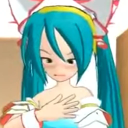 Sticker from the "Old MMD Miku" sticker pack