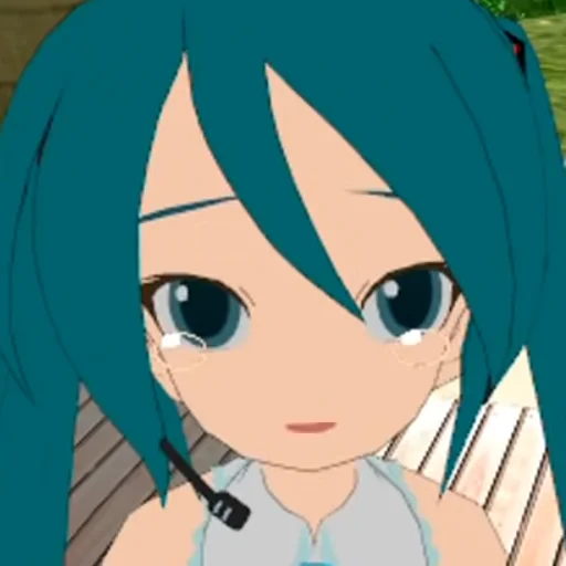 Sticker from the "Old MMD Miku" sticker pack