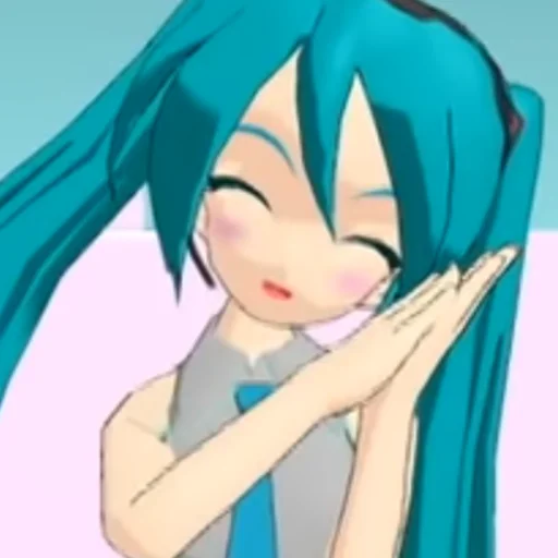 Sticker from the "Old MMD Miku" sticker pack