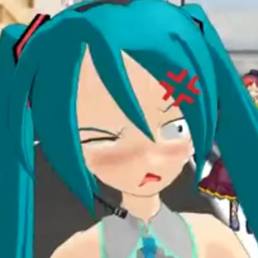 Sticker from the "Old MMD Miku" sticker pack