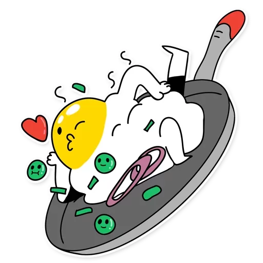 Sticker from the "Eggy Wiggy" sticker pack