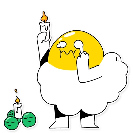 Sticker from the "Eggy Wiggy" sticker pack