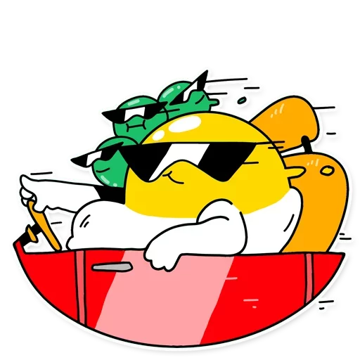 Sticker from the "Eggy Wiggy" sticker pack