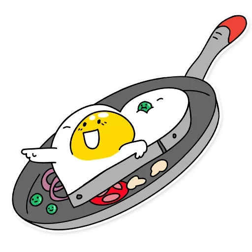 Sticker from the "Eggy Wiggy" sticker pack