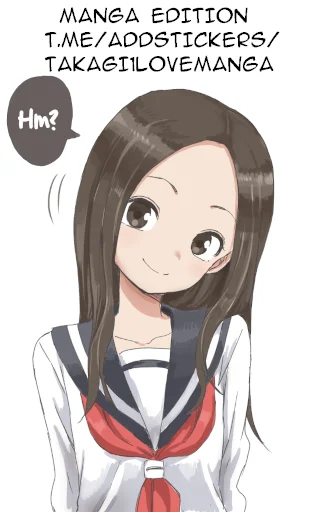 Sticker from the "Let us all love Takagi" sticker pack