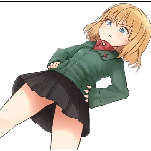 Sticker from the "Katyusha ("Girls und Panzer") part 7" sticker pack