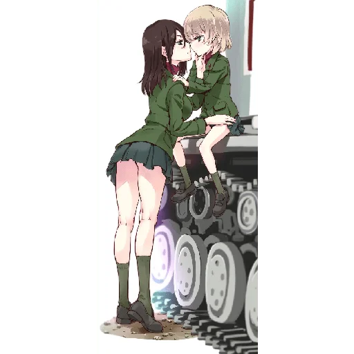 Sticker from the "Katyusha ("Girls und Panzer") part 7" sticker pack