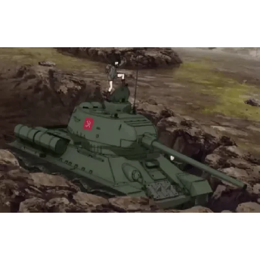 Стикер из набора "Katyusha ("Girls und Panzer") part 7"