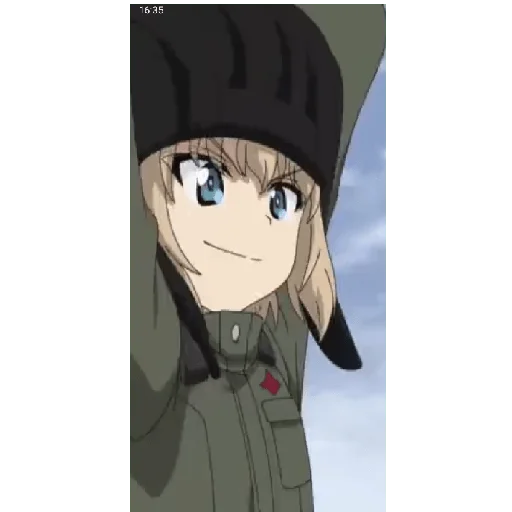 Стикер из набора "Katyusha ("Girls und Panzer") part 7"