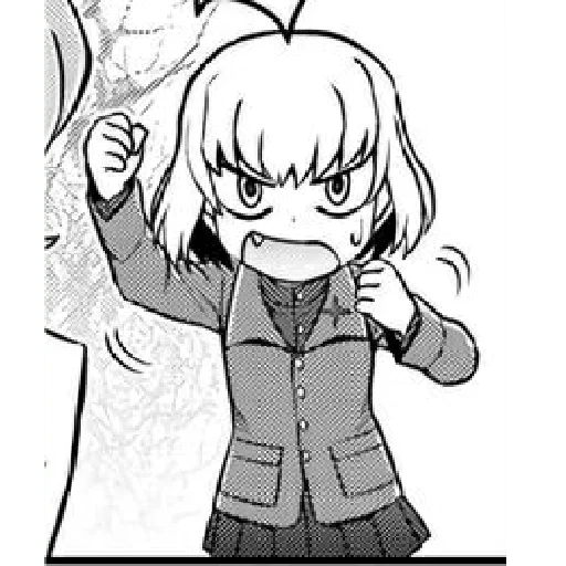 Sticker from the "Katyusha ("Girls und Panzer") part 7" sticker pack