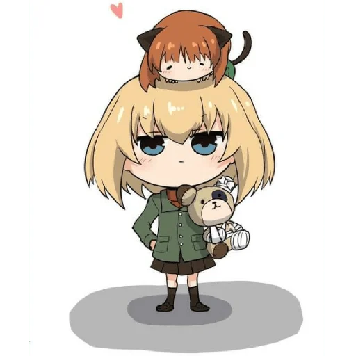 Sticker from the "Katyusha ("Girls und Panzer") part 7" sticker pack