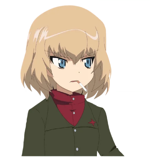 Sticker from the "Katyusha ("Girls und Panzer") part 7" sticker pack