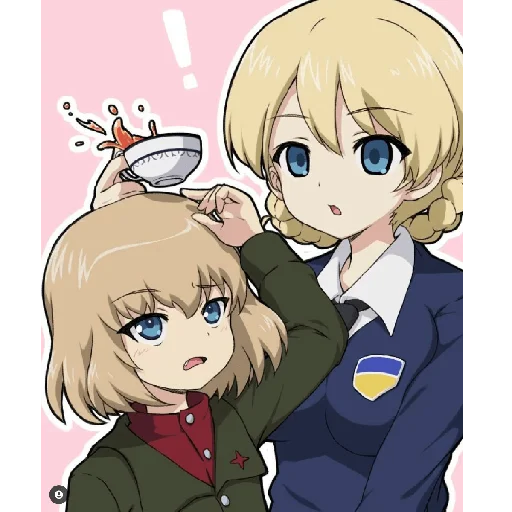 Стикер из набора "Katyusha ("Girls und Panzer") part 7"