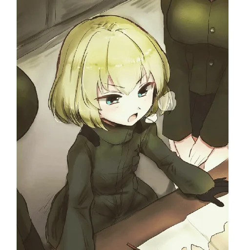 Стикер из набора "Katyusha ("Girls und Panzer") part 7"