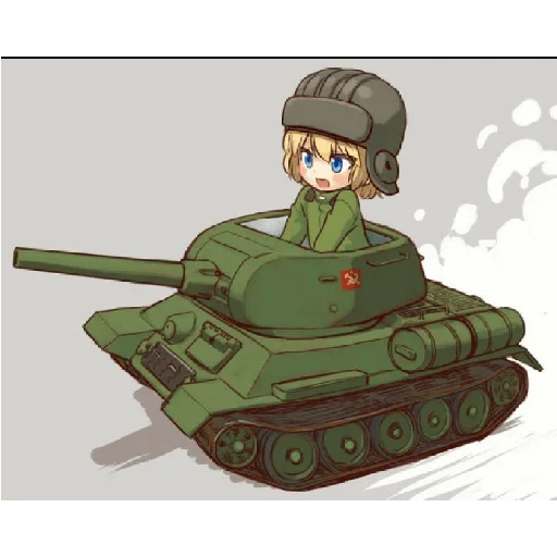 Стикер из набора "Katyusha ("Girls und Panzer") part 7"