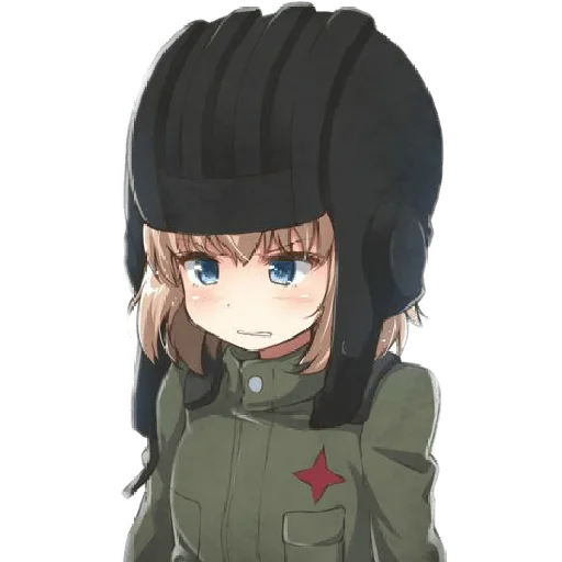 Стикер из набора "Katyusha ("Girls und Panzer") part 3"