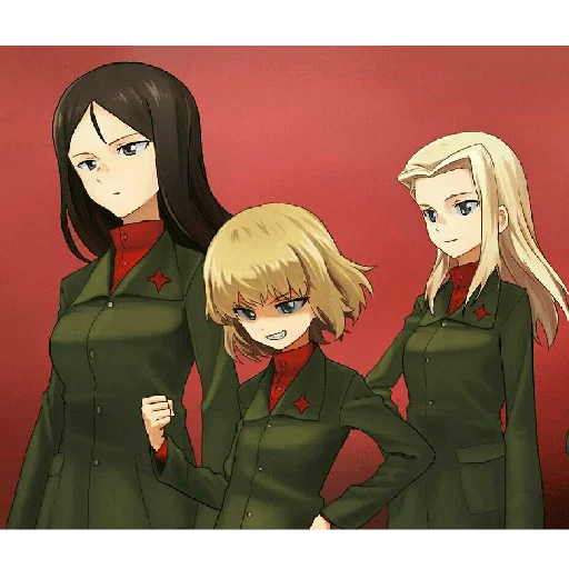 Стикер из набора "Katyusha ("Girls und Panzer") part 3"