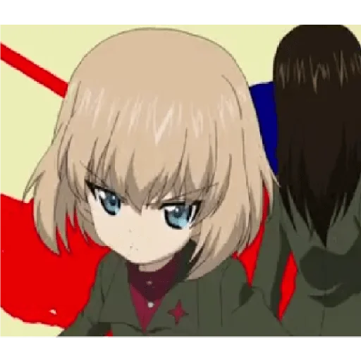 Стикер из набора "Katyusha ("Girls und Panzer") part 3"