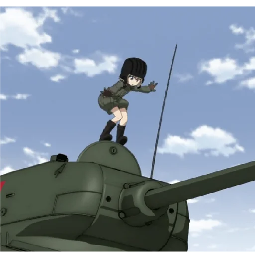 Стикер из набора "Katyusha ("Girls und Panzer") part 3"