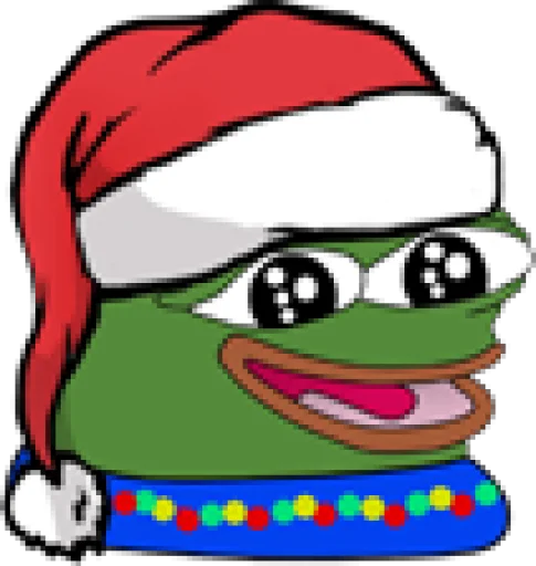 Sticker from the "Peepo Christmas" sticker pack