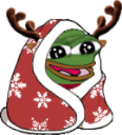 Sticker from the "Peepo Christmas" sticker pack