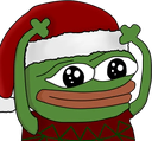 Sticker from the "Peepo Christmas" sticker pack