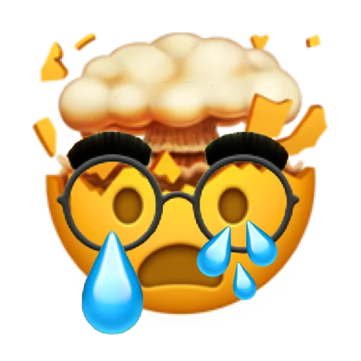 Sticker from the "Merged Emojis" sticker pack