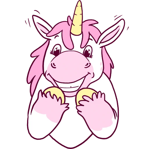 Sticker from the "Unicorn" sticker pack