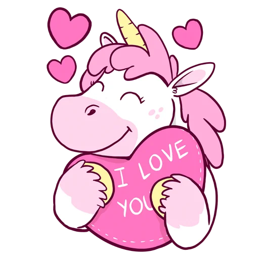 Sticker from the "Unicorn" sticker pack