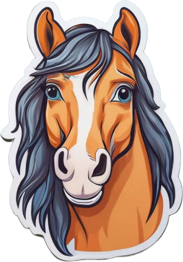 Sticker from the "Horses" sticker pack