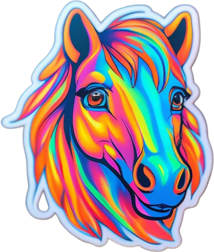 Sticker from the "Horses" sticker pack