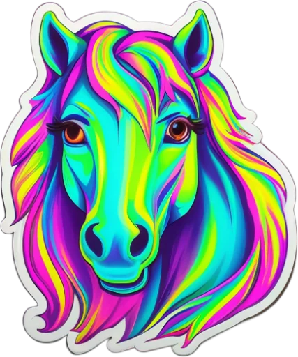 Sticker from the "Horses" sticker pack